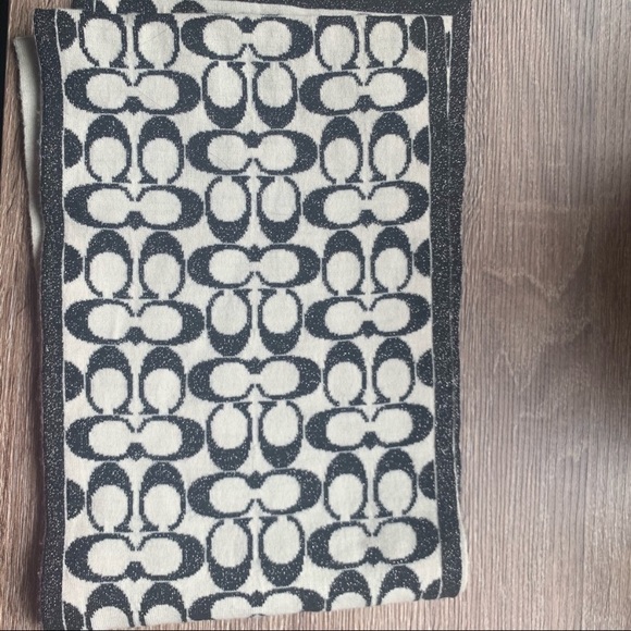 Coach Reversible Monogram Scarf - Picture 3 of 4